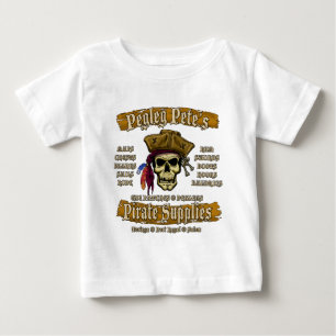 Camiseta De Bebé Los suministros piratas de Pegleg Pete