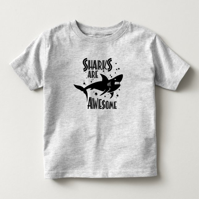 Camiseta De Bebé Los tiburones son increíbles (Anverso)