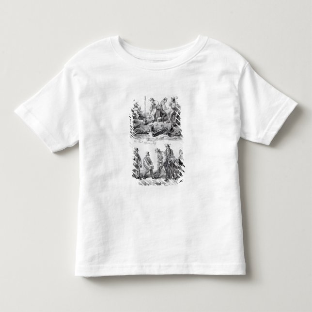 Camiseta De Bebé Los trabajadores acercan a la nueva oficina de (Anverso)