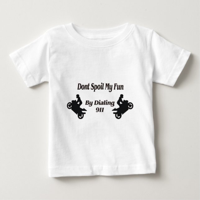 Camiseta De Bebé Los trucos extremos no estropean mi diversión (Anverso)