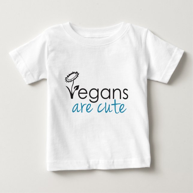 Camiseta De Bebé Los veganos son lindos - los abogados crean para (Anverso)