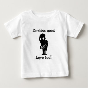 Camiseta De Bebé Los zombis necesitan amor también