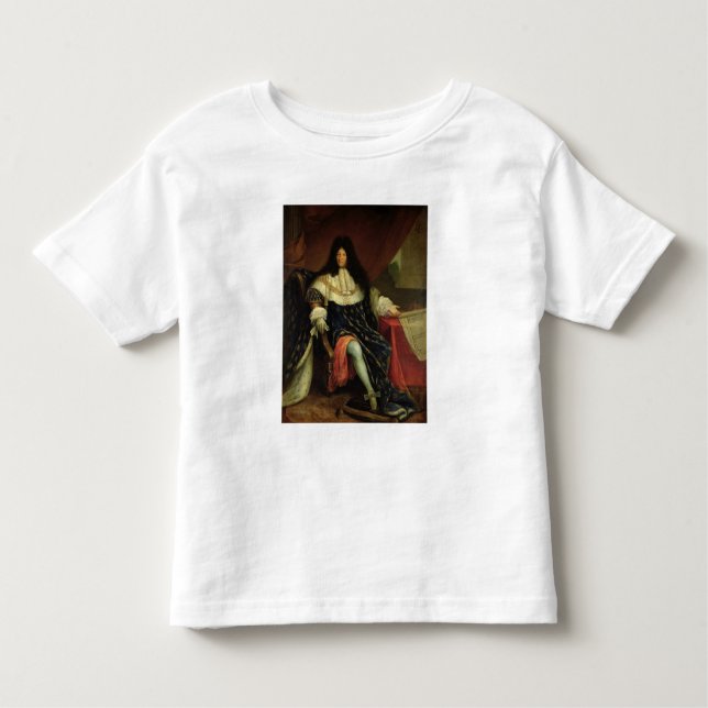 Camiseta De Bebé Louis XIV que lleva a cabo un plan del Maison (Anverso)