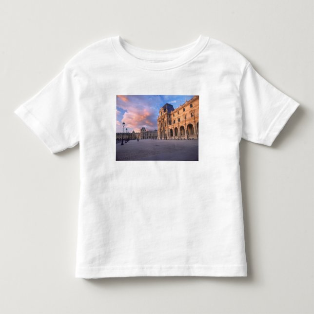 Camiseta De Bebé Louvre, París, Francia (Anverso)