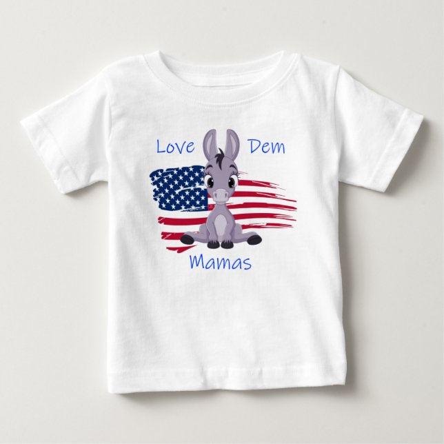 Camiseta De Bebé Love Dem Mamas Baby T-Shirt (Anverso)