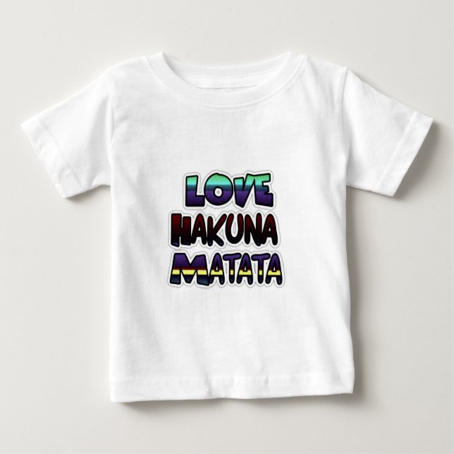 Camiseta De Bebé Love Hakuna Matata Gifts (Anverso)