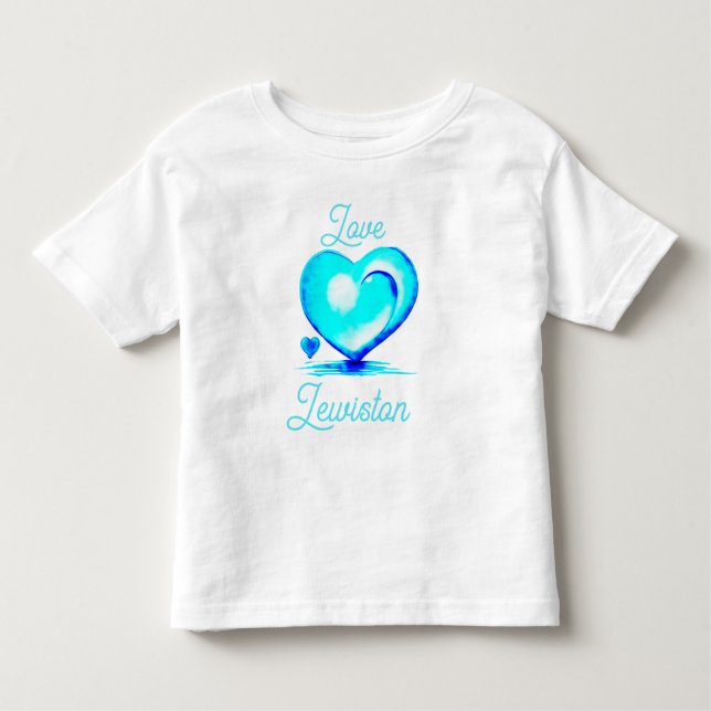 Camiseta De Bebé Love Lewiston honrando a Maine Victit T-Shirt (Anverso)