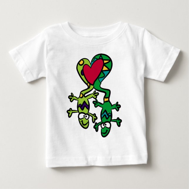 Camiseta De Bebé Love Lizards (Anverso)
