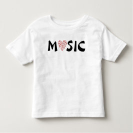 Camiseta De Bebé Love Music - Heart Music Notes