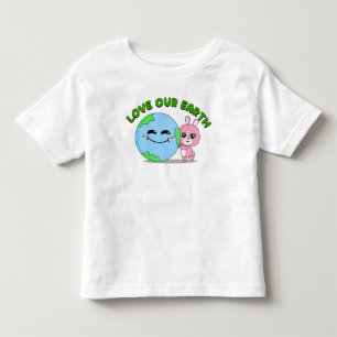 Camiseta De Bebé Love Our Earth: Animal Frienz for Kids