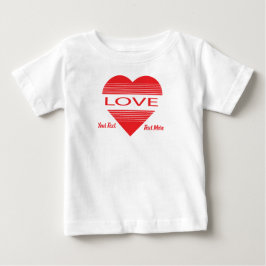 Camiseta De Bebé Love & Romance Concept Design with Heart Elements