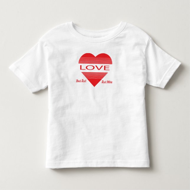 Camiseta De Bebé Love & Romance Concept Design with Heart Elements (Anverso)