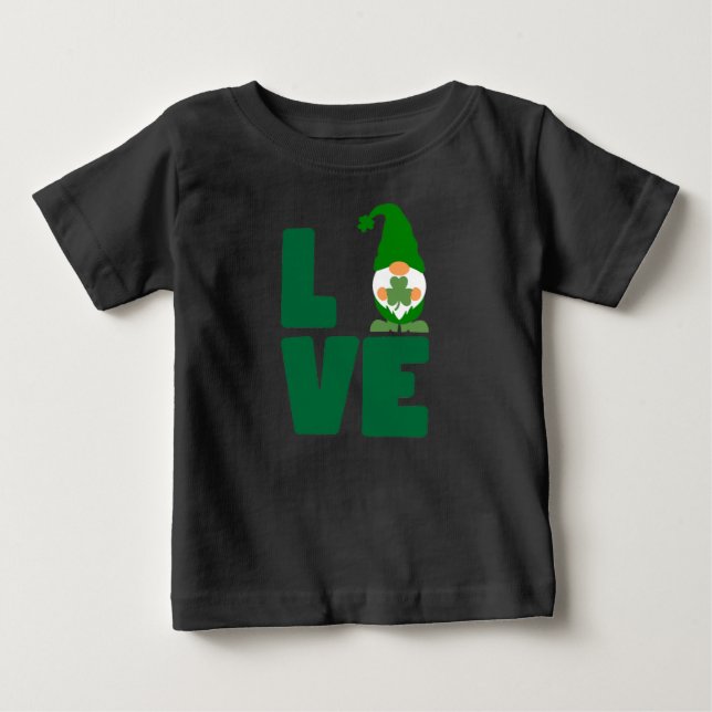 Camiseta De Bebé Love Shamrock - St. Patrick's Day Luck (Anverso)