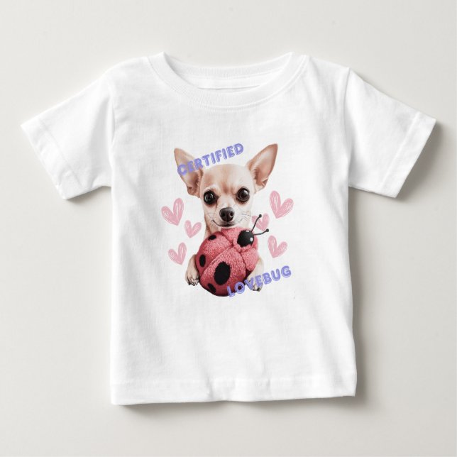 Camiseta De Bebé Lovebug certificado - Chihuahua (Anverso)
