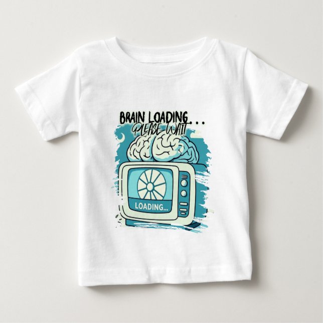 Camiseta De Bebé lovely brainloading design (Anverso)