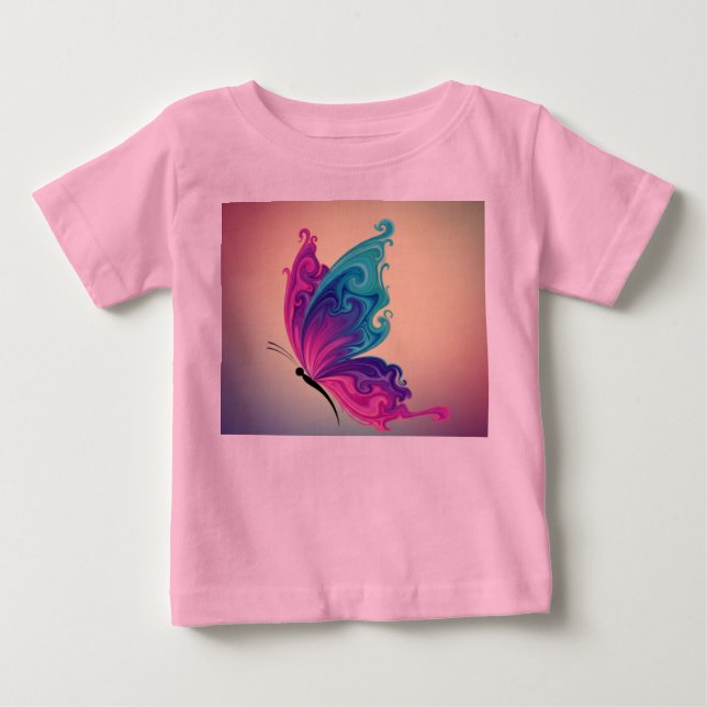 Camiseta De Bebé Lovely Butterfly (Anverso)