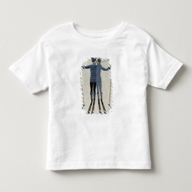 Camiseta De Bebé <Lovers in the Snow> por Jorte Barbier (Anverso)