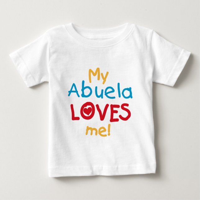 Camiseta De Bebé LOVESMEabuela (Anverso)