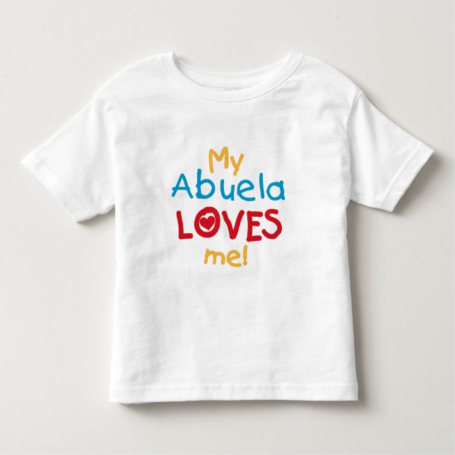 Camiseta De Bebé LOVESMEabuela (Anverso)