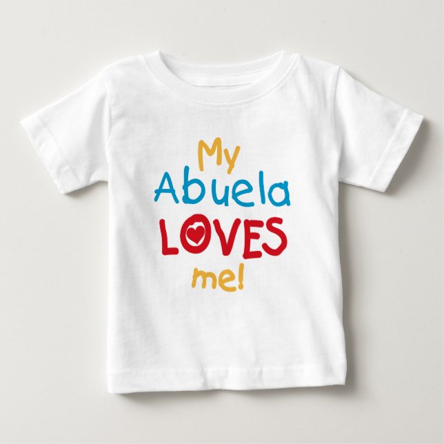 Camiseta De Bebé LOVESMEabuela (Anverso)