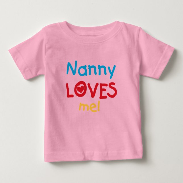 Camiseta De Bebé LOVESMEnanny (Anverso)