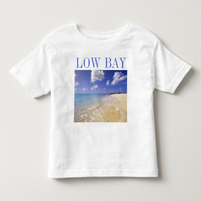 Camiseta De Bebé Low Bay Beach, Barbuda, Antigua (Anverso)