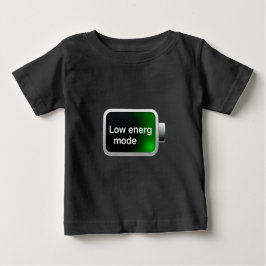 Camiseta De Bebé Low Energy Mode Battery Icon Digital Graphic