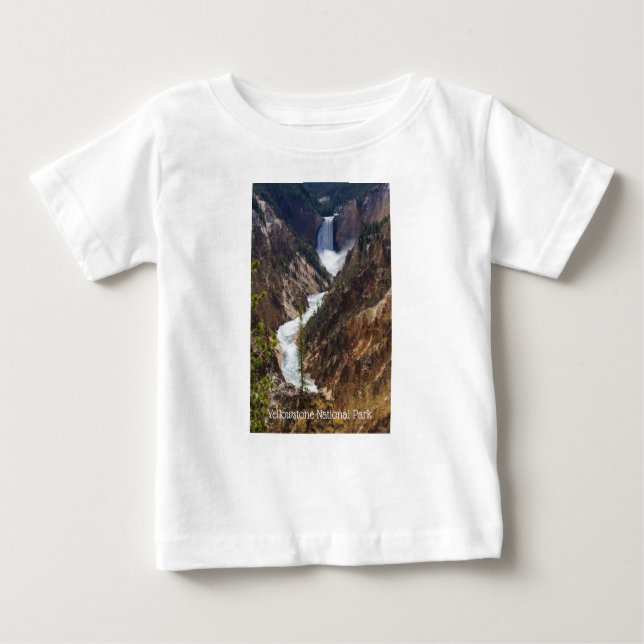 Camiseta De Bebé Lower Falls Yellowstone (Anverso)