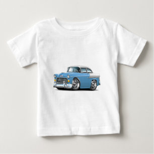 Camiseta De Bebé Lt 1955 de Chevy Belair Azul-Blanco Car