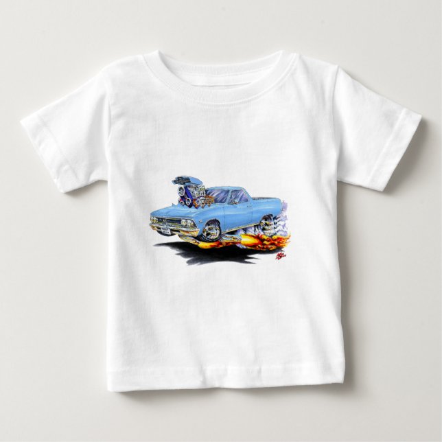 Camiseta De Bebé Lt 1966 del EL Camino Blue Truck (Anverso)
