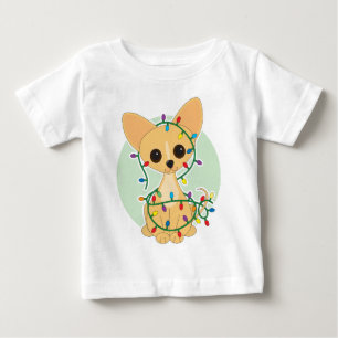 Camiseta De Bebé Luces de la chihuahua