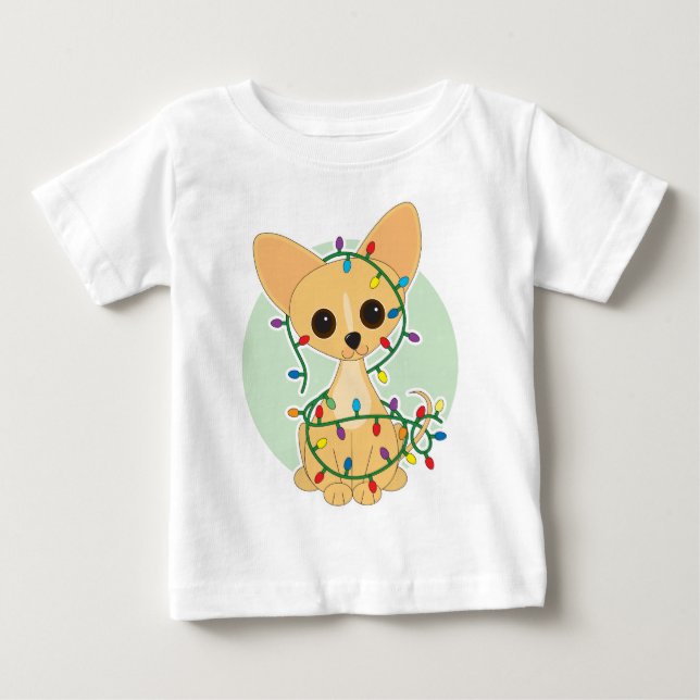 Camiseta De Bebé Luces de la chihuahua (Anverso)