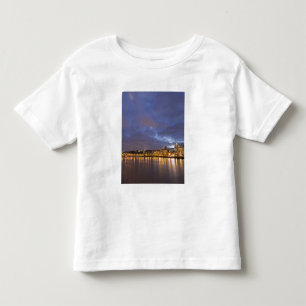 Camiseta De Bebé Luces de la ciudad reflejadas en el río Willamett