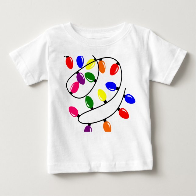 Camiseta De Bebé Luces entrelazadas (Anverso)