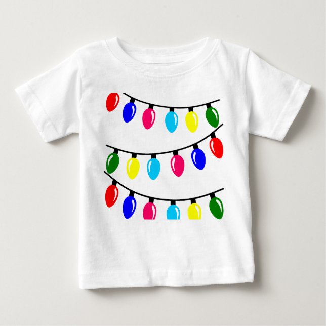 Camiseta De Bebé Luces navidades (Anverso)