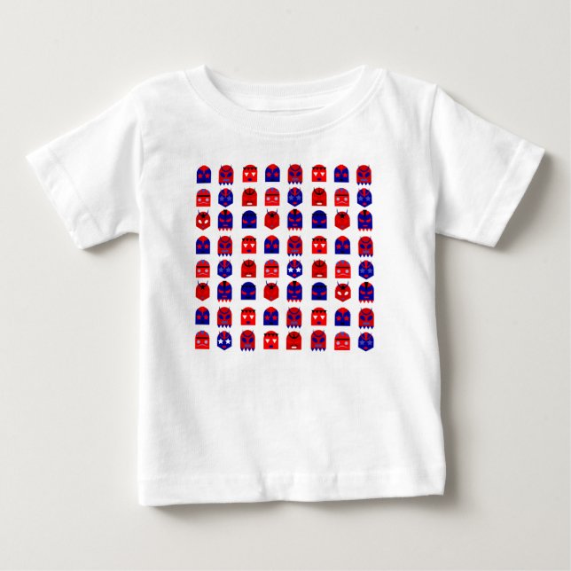 Camiseta De Bebé lucha libre mascarillas (Anverso)