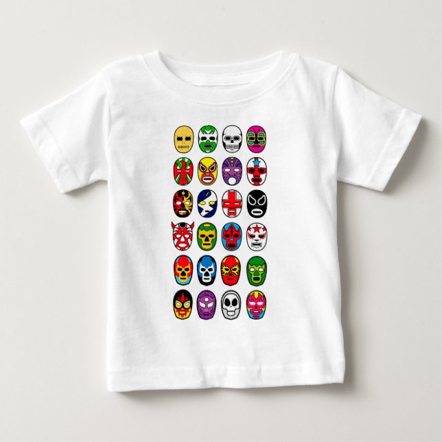 Camiseta De Bebé Lucha mexicana del luchador de la máscara de Lucha (Anverso)