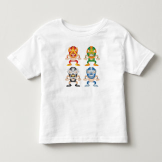 Camiseta De Bebé Luchadores del mexicano del dibujo animado