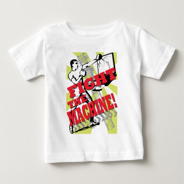 Camiseta De Bebé Luche la máquina (Anverso)