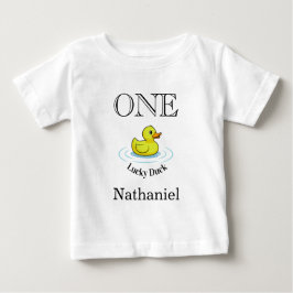 Camiseta De Bebé Luck Duck T-Shirt 1st Birthday Outfit