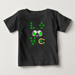 Camiseta De Bebé Luck Shamrock Dublin Day Horseshoe Irish