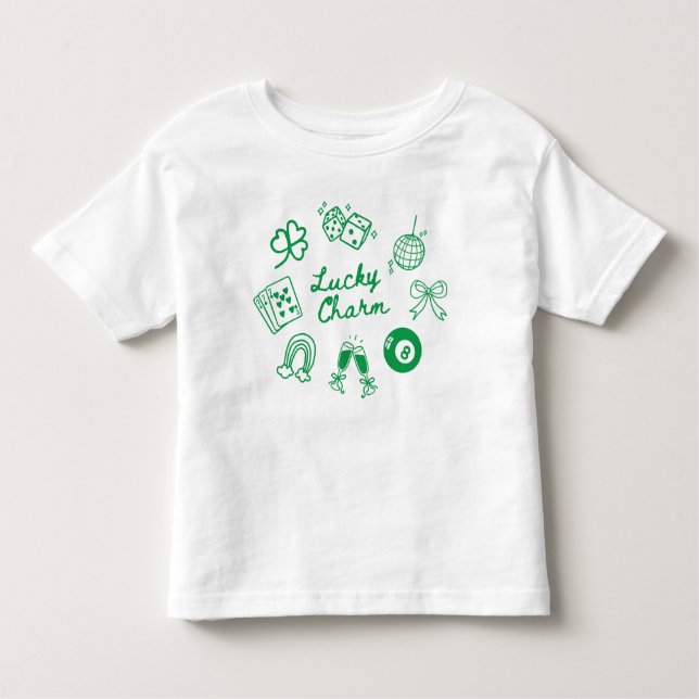 Camiseta De Bebé Lucky Charm St Patricks Day Lucky Clover (Anverso)