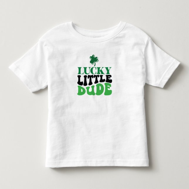 Camiseta De Bebé Lucky Little Dude (Anverso)