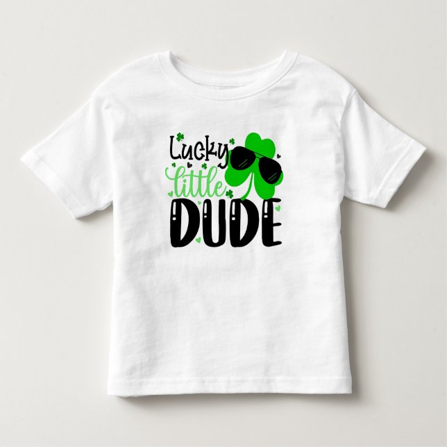 Camiseta De Bebé Lucky Little Dude (Anverso)