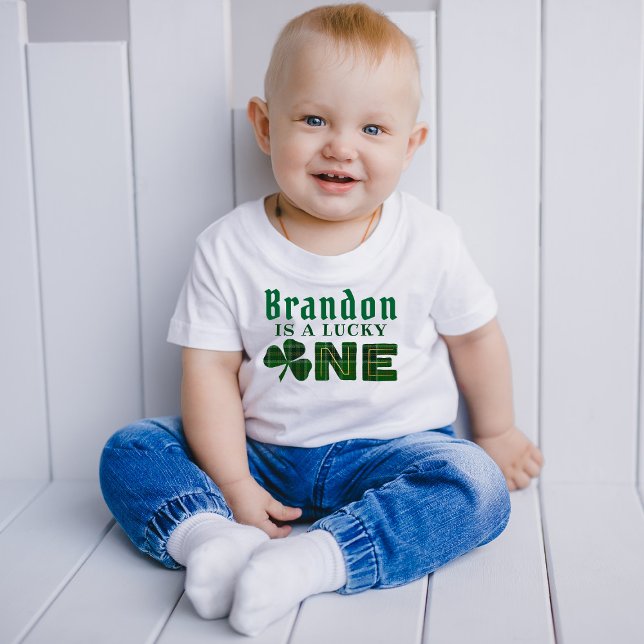 Camiseta De Bebé Lucky Little Shamrock 1er cumpleaños (Subido por el creador)