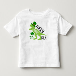 Camiseta De Bebé Lucky Saurus Rex - Dinosaurio de San Patricio