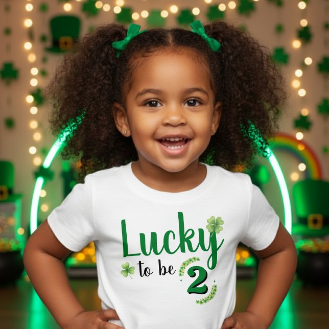 Camiseta De Bebé Lucky to be St Patrick's Day Clover Birthday (Subido por el creador)