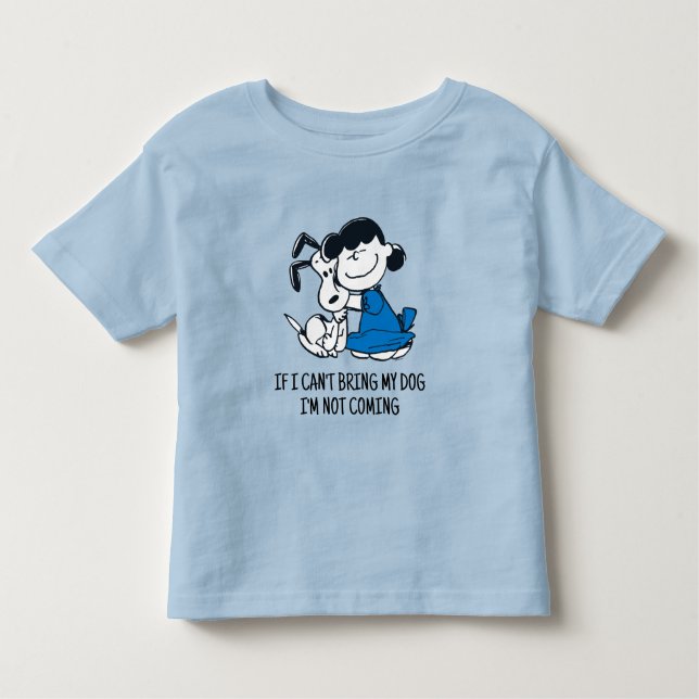 Camiseta De Bebé Lucy Hugging Snoopy (Anverso)