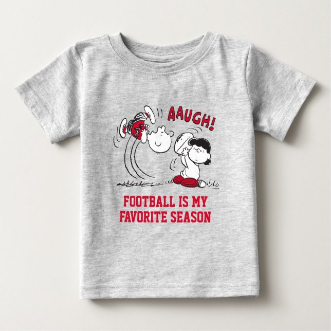 Camiseta De Bebé Lucy Trae El Camino Al Fútbol De Charlie Brown (Anverso)