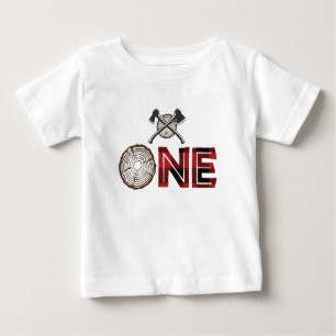 Camiseta De Bebé Lumberjack Cumpleaños One Shirt - Lumberjack